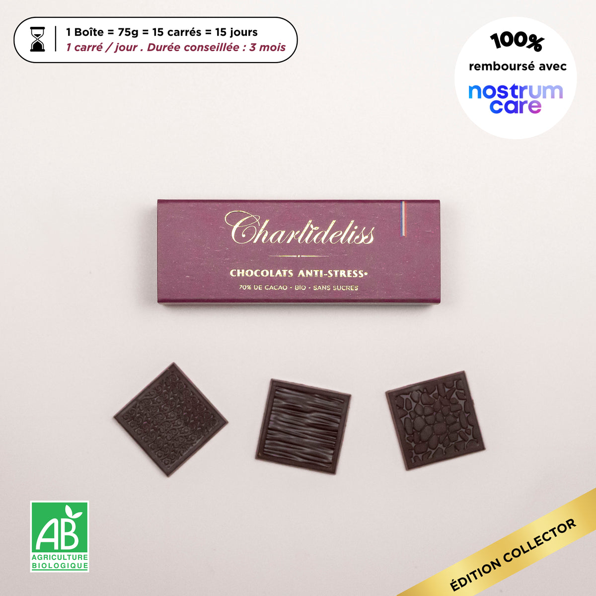 COMPLÉMENT ALIMENTAIRE ANTI-STRESS CHOCOLATÉ