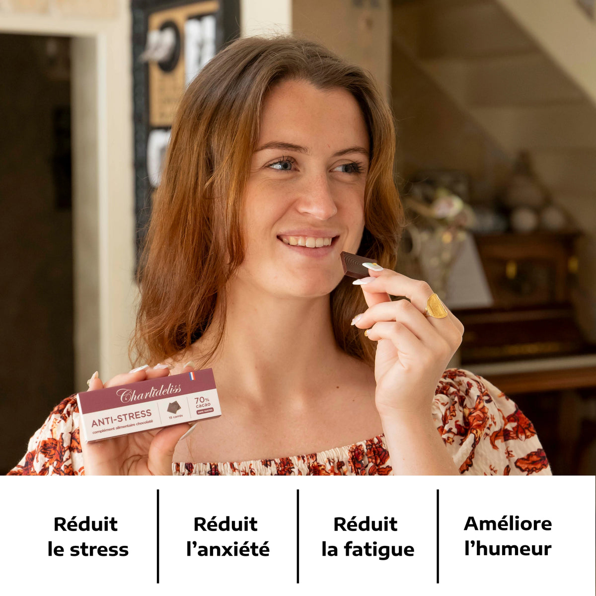 COMPLÉMENT ALIMENTAIRE ANTI-STRESS CHOCOLATÉ