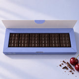 Boîte ouverte de 24 carrés de chocolat à la mélatonine sans sucres ajoutés