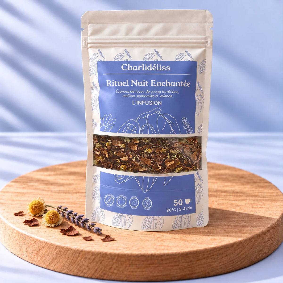 Sachet de tisane pour dormir Rituel Nuit Enchantée de Charlidéliss