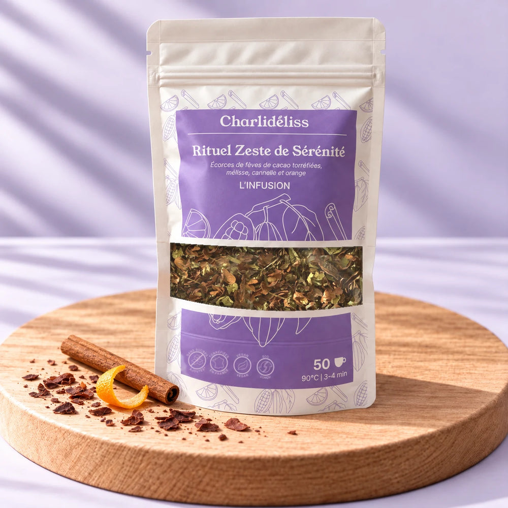 Sachet de tisane relaxante Rituel Zeste de Sérénité de Charlidéliss